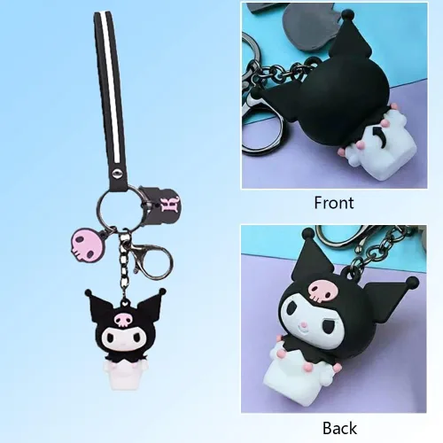 Vista 8 de ACCENE Juego de collares y pulseras Kawaii con diseño de anime, bonito collar para parejasamigos del pecho y pulseras magnéticas de dibujos animados