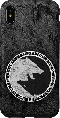 Vista 11 de Fenrir Wolf of Odin in Circle of Norse Runes Case for iPhone 17
