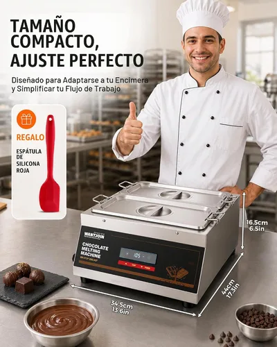 Vista 6 de WantJoin El chocolate que modera la capacidad 18Lbs del tamaño 1/3