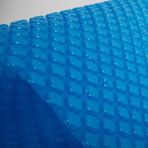 Vista 3 de Blue Wave Cubierta solar rectangular para piscina de 16 x 32 pies, color azul de 12 mil, cubierta solar para piscina sobre el suelo y piscina