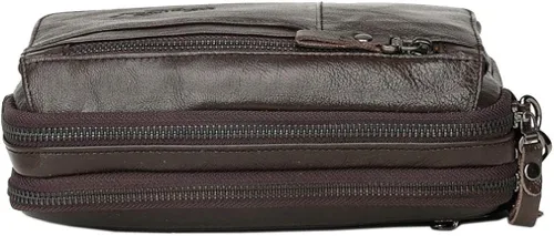 Vista 9 de KPYWZER Bolso de mano de cuero para hombre