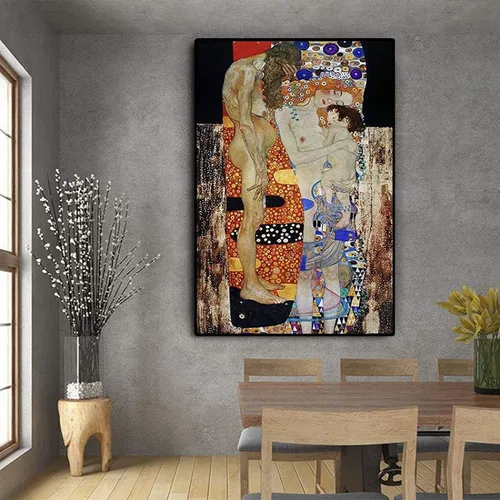 Vista 9 de Pintura por números para adultos y niños - Girasoles (1883) Pintura por Gustav Klimt - Pintura digital de bricolaje por números Kits sobre lienzo