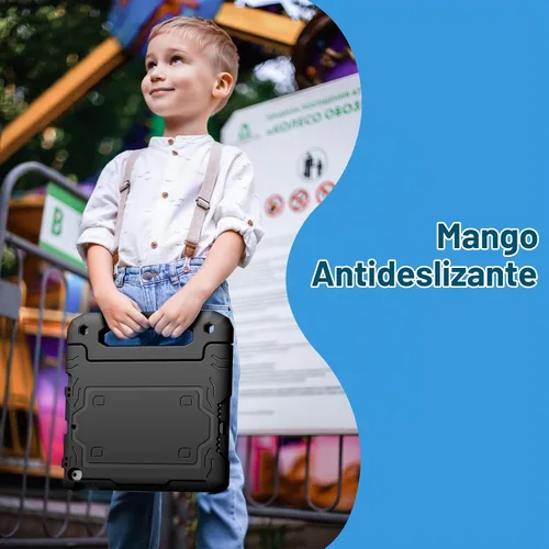 Vista 3 de JETech Funda infantil para iPad de 9ª/8ª/7ª generación de 10.2", color negro