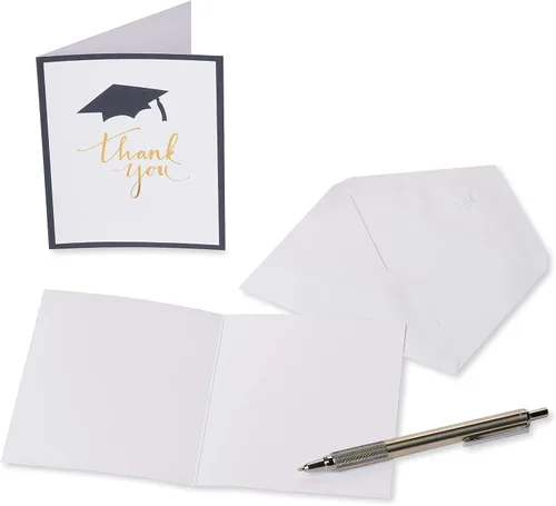 Vista 3 de American Greetings Tarjetas de agradecimiento de graduación con sobres, en blanco (50 unidades)