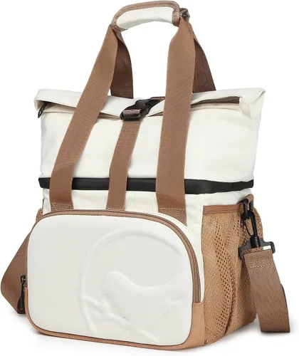 Vista 14 de SUNNY BIRD Lonchera con doble compartimento aislada para mujeres y hombres (azul aguamarina 01)