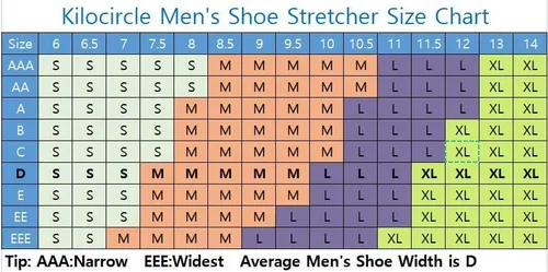 Vista 5 de Estirador de zapatos para hombre 1 paquete Afloja los zapatos apretados con madera fuerte y construcción de metal