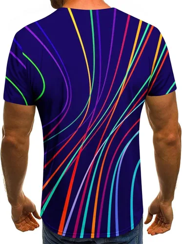 Vista 4 de 3D Shirt Men Graphic Tees 2023 Short Sleeve Fashion Designs Print Funny T Shirts Mens Boys Streetwear Tops