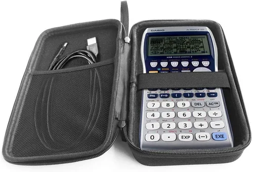 Vista 3 de Estuche rígido compatible con calculadora gráfica Casio fx-9860GII