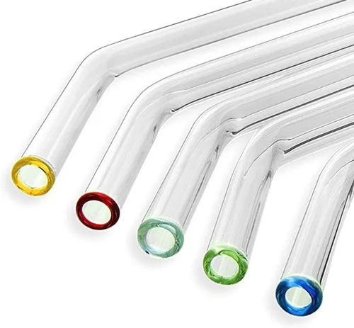 Vista 8 de Better Houseware Pajitas de vidrio reutilizables extra anchas de 0.394 in (juego de 5 + cepillo de limpieza)