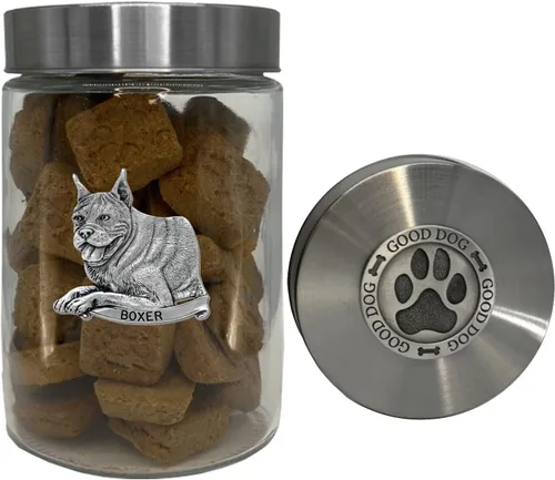 Vista 12 de Heritage Pewter Basset Hound Good Dog Treat Jar – Tarro de golosinas de 34 onzas con tapa hermética a rosca Regalo para propietarios de Basset