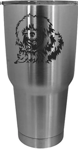 Vista 322 de Cairn Terrier - Vaso grabado con temática de perro, 30 onzas