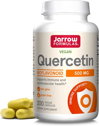 Vista 5 de Jarrow Formulas Curcumina 95 500mg - Hasta 120 porciones (cápsulas vegetales) y quercetina 500 mg - Bioflavonoide - Suplemento dietético