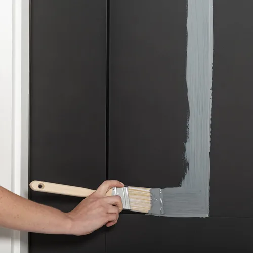 Vista 3 de Rust-Oleum 369387 Pintura Advanced Dry para Puerta y Embellecedor, Cuarto de galón, Gris Alpino satinado