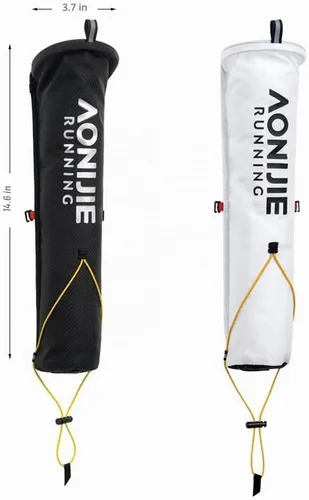 Vista 6 de Bolsa de almacenamiento para bastones de senderismo, impermeable y ligera, no se deforma fácilmente, adecuada para correr, chaleco de hidratación
