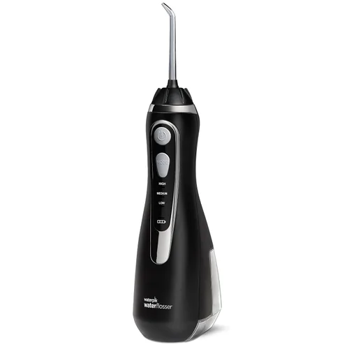 Vista 2 de Waterpik Irrigador dental avanzado inalámbrico para dientes, encías, aparatos ortopédicos, cuidado dental con bolsa de viaje y irrigador dental