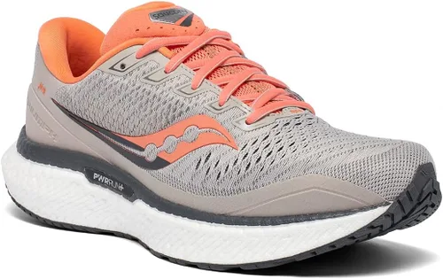 Vista 2 de Saucony Tenis de correr Triumph 18 para mujer, Piedra lunarCoral
