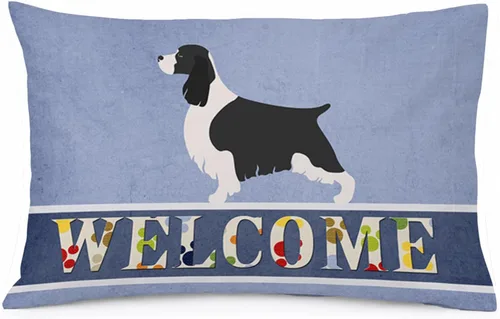 Vista 100 de Caroline's Treasures BB8334PILLOWCASE AIDI Atlas Mountain Dog - Funda de almohada estándar, color azul, ligera, súper suave, de fácil cuidado