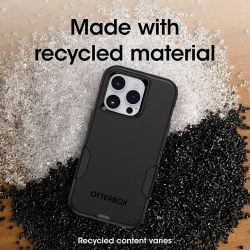 Vista 5 de OtterBox Commuter Series - Funda para iPhone 14 Pro (solamente), embalaje no minorista, color negro