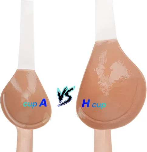 Vista 3 de Sujetador adhesivo adhesivo Invisilift sin tirantes, brasier push up para mujeres con busto grande, brasier levantador para vestido sin espalda