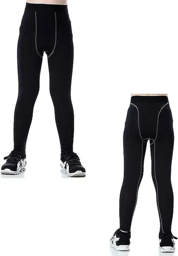 Vista 6 de YUSHOW Conjunto de compresión para niños, camisa de manga larga y pantalón, capa base, ropa interior de compresión, ropa interior térmica