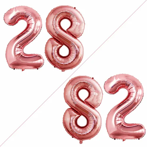 Vista 348 de Goer, conjunto de globos de papel aluminio para decoraciones de cumpleaños, globos de las letras de feliz cumpleaños y de números Oro