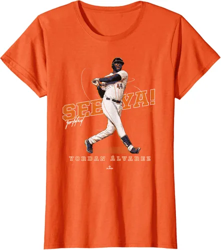 Vista 15 de See Ya! Camiseta Yordan Alvarez Houston MLBPA, Negro