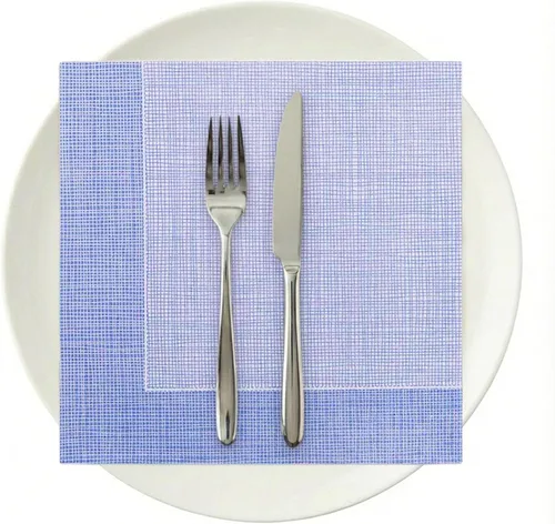 Vista 10 de Restaurantware Luxenap - Servilletas desechables de 15.8 x 15.8 pulgadas, 25 servilletas desechables con aire – Servilletas cuadradas de papel blanco