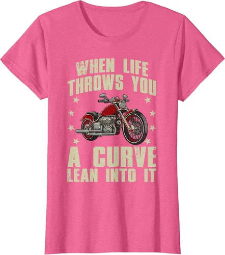 Vista 70 de Funny Motorcycle Racer Design for Men Women Motorcycle Lover T-Shirt Asphalt Grey
