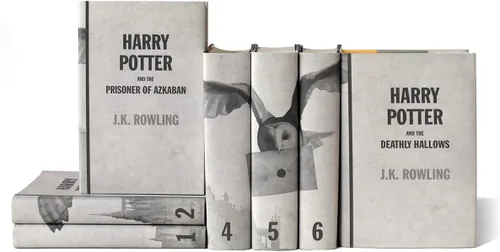 Vista 5 de Juniper Books - Serie Harry Potter - Castillo y búho - Fundas de libro para libros de Harry Potter de tapa dura, no incluidos