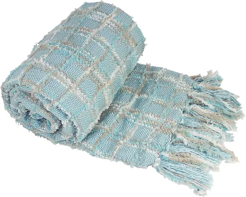 Vista 10 de BNF Home cobija de Chenille para sofá, multicolor (50" x 60")