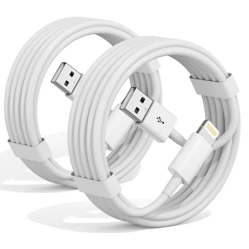 Vista 8 de ANSEIP Cable de Coche CarPlay para iPhone, Paquete de 2 Cables USB A a Lightning de 0.9m para iPhone 14 13 12 11 Pro Max XR XS X 8 7 6 Plus SE iPad