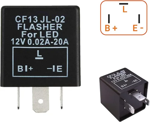 Vista 15 de (1) Relé de intermitencia LED electrónico de 2 pines 12V LF1-S-PIN MAX 150W para corregir el hiperdestello de las luces intermitentes LED