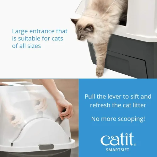 Vista 2 de Caja sanitaria automática para gatos Hagen Catit SmartSift, Bronceado