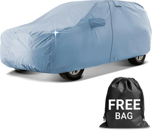 Vista 21 de iCarCover Funda de automóvil personalizada para Mazda 1200 (1970), impermeable, para todo tipo de clima, lluvia, nieve, UV, protector solar