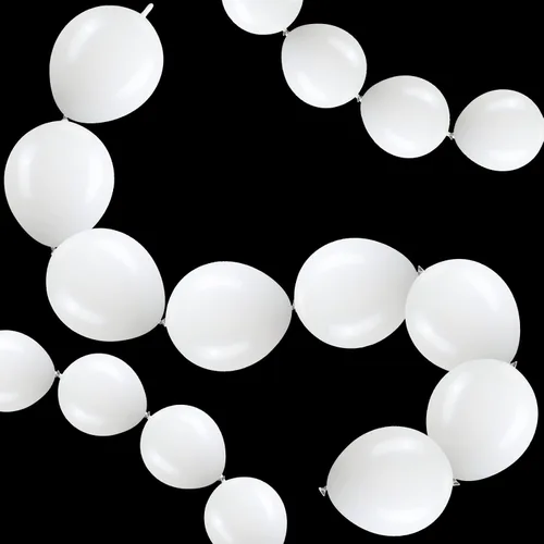 Vista 12 de 100 globos de látex, 10 pulgadas, color negro Enlazable para guirnaldas de arcos rápidos, decoración de boda, cumpleaños, Pascua, no necesita