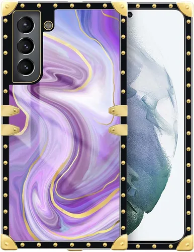 Vista 39 de Funda compatible con Samsung Galaxy S10 4G, TPU suave de lujo y parte trasera de policarbonato duro para niñas y mujeres, funda protectora a prueba