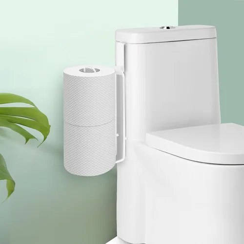 Vista 10 de Conworld Soporte de Papel Higiénico Dorado de Níquel Cepillado para 3 Rollos de Papel Higiénico, 1 Paquete Almacenamiento de Papel Higiénico de Baño