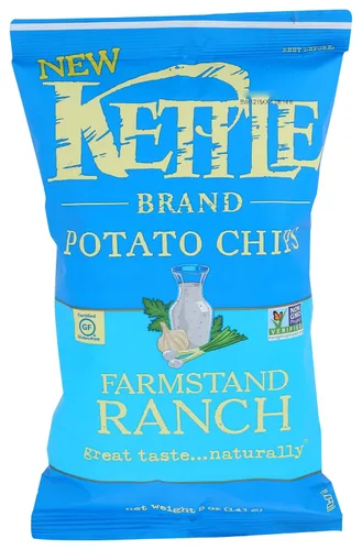 Vista 72 de Kettle Brand Papas Fritas, Backyard Barbeque Kettle Chips, Bolsa de Aperitivos, 1.5 Oz