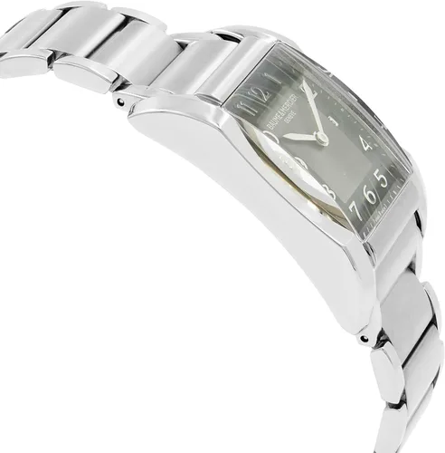 Vista 4 de Baume Mercier Hampton - Reloj de cuarzo con esfera negra para mujer M0A10021, Negro, Cronógrafos