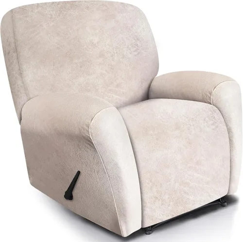 Vista 50 de ANARACHON Fundas para Sillas Reclinables Tipo Cuero, 4 Piezas Funda para Sillón Reclinable Lazy Boy, Protector de Muebles - Funda Suave Lavable