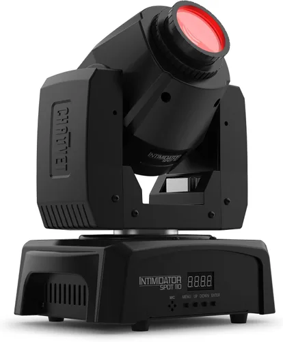 Vista 2 de CHAUVE DJ (CHDDJ) Intimidator Spot 110 LED Luz de cabeza móvil con adaptador de cable DMX3F5M DMX