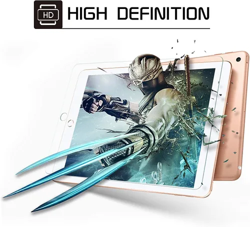 Vista 7 de SPARIN protector de pantalla para iPad de 6ª y 5ª generación de 9.7 pulgadas, vidrio templado compatible con iPad Air 2, apto para funda