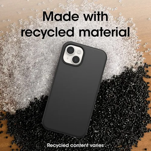 Vista 6 de OtterBox Funda de la serie Symmetry para iPhone 14 e iPhone 13 - Negro, Ultra-Elegante, Compatible con Carga Inalámbrica, Bordes Elevados Protegen