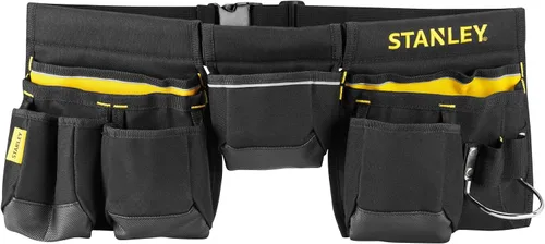 Vista 6 de STANLEY - Delantal para cinturón de herramientas esenciales, 1-96-178 Multiple pockets, Integrated Hammer Loop, Tape Pocket for Easy Reach When