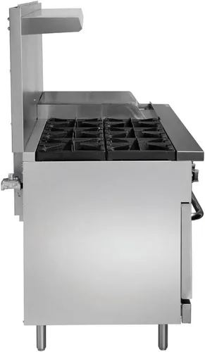 Vista 3 de Kratos Quemador comercial de 60 pulgadas con parrilla de 24 pulgadas y 2