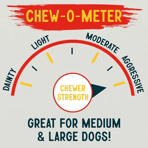 Vista 6 de Canine Chews Huesos de cuero crudo anudados de carne de res de 8 a 9 pulgadas para perros grandes, huesos de cuero crudo duraderos para perros