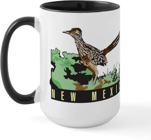 Vista 23 de CafePress ALBUQUERQUE New Mexico - Taza grande para placa de matrícula de 15 oz (15.0 fl oz)