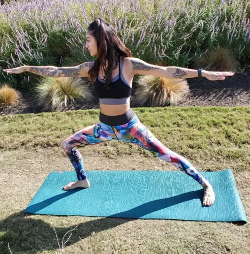 Vista 5 de Leggings para mujer, pantalones de yoga de cintura alta, control de abdomen, leggings para entrenamiento, leggings para mujer, ropa deportiva