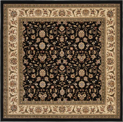 Vista 6 de SAFAVIEH Lyndhurst Collection - Alfombra de pasillo, 2 pies 3 pulgadas x 6 pies, color negro y marfil, diseño oriental tradicional, no desprende