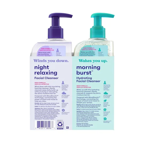 Vista 6 de Clean & Clear Morning Burst® - Limpiador facial hidratante y relajante nocturno, lavado facial de limpieza profunda, limpiador facial diario sin